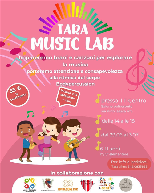 Arriva il TARA MUSIC LAB!