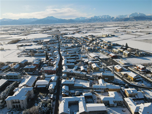Il fascino del primo manto bianco su Tarantasca
